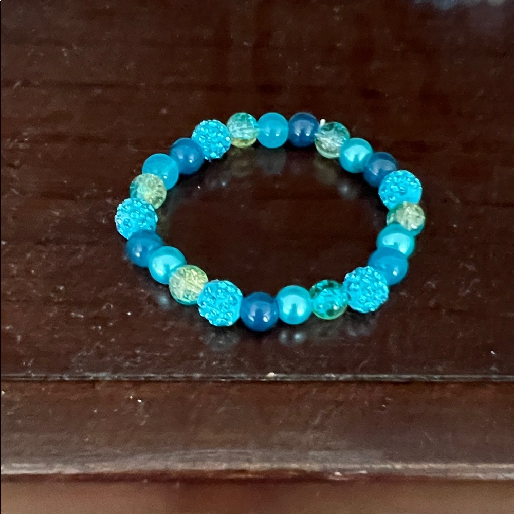 Blue Beaded Bracelet